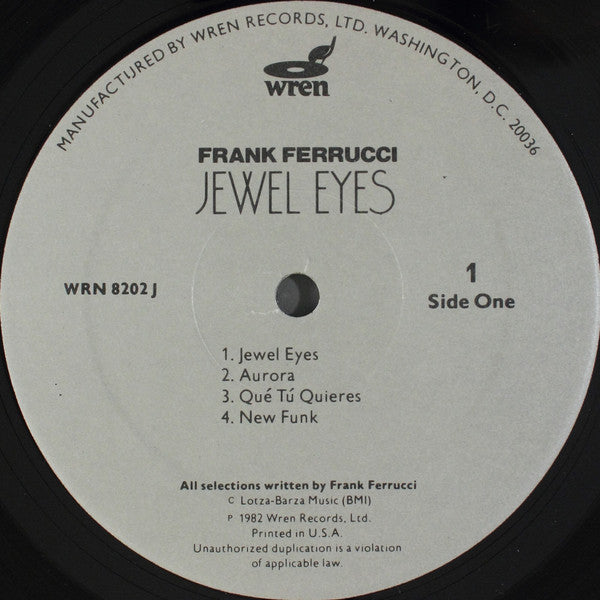 Frank Ferrucci : Jewel Eyes (LP, Album)