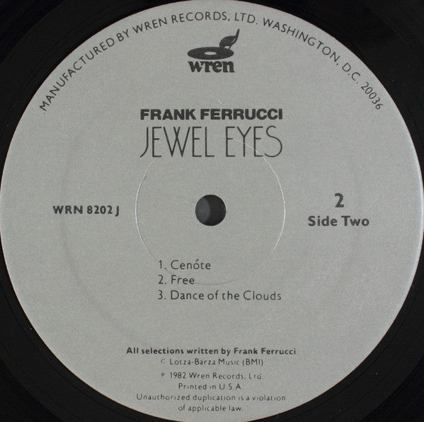 Frank Ferrucci : Jewel Eyes (LP, Album)