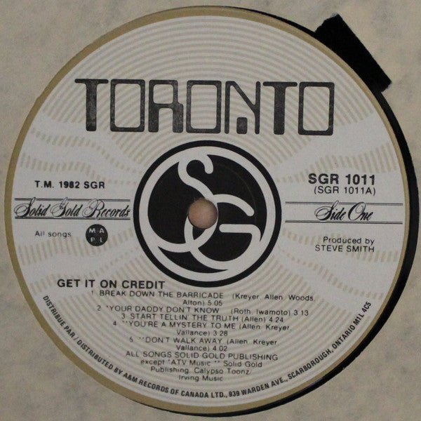 Toronto (4) : Get It On Credit (LP, Album)