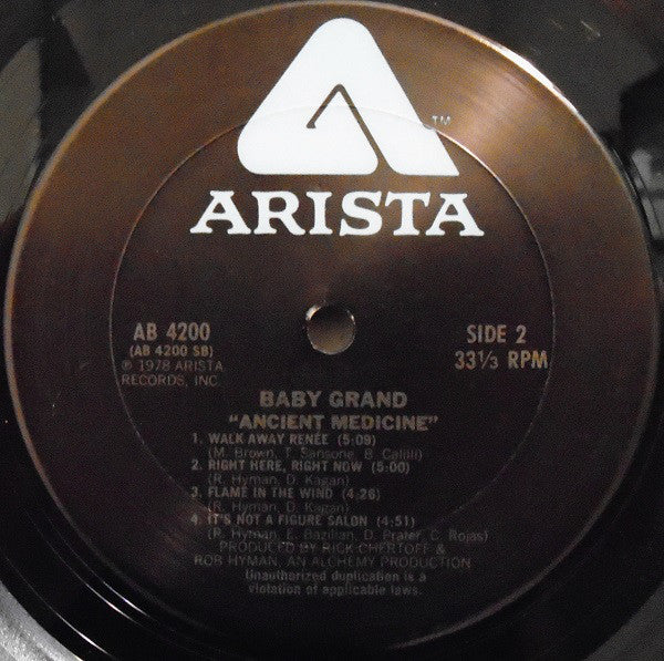 Baby Grand (3) : Ancient Medicine (LP, Album, Ter)