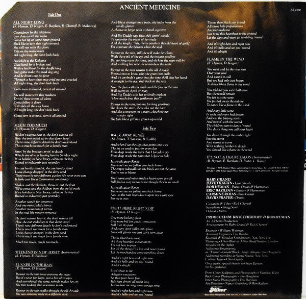 Baby Grand (3) : Ancient Medicine (LP, Album, Ter)