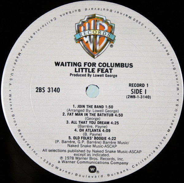 Little Feat : Waiting For Columbus (2xLP, Album, Club, RE, Col)