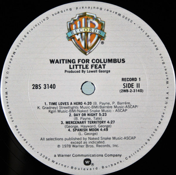 Little Feat : Waiting For Columbus (2xLP, Album, Club, RE, Col)