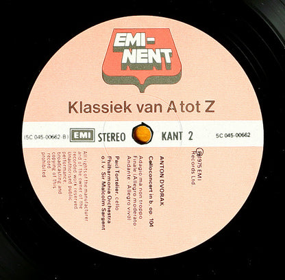 Anton Dvorak* : Celloconcert In B, Op. 104 (LP)
