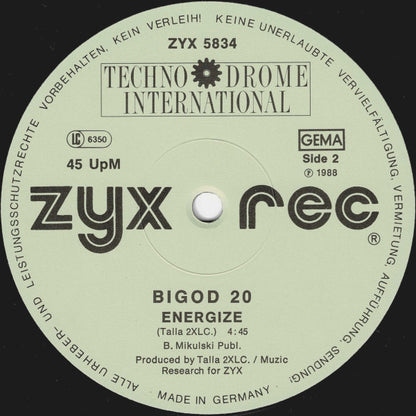 Bigod 20 : Body & Energize (12", Maxi)