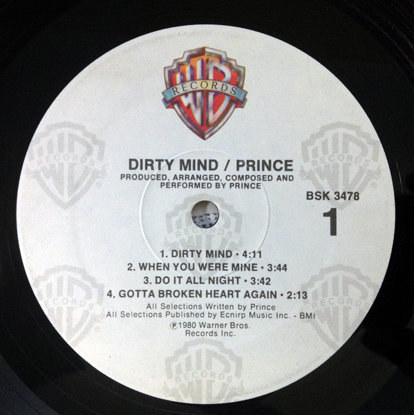 Prince : Dirty Mind (LP, Album, RP, Eur)