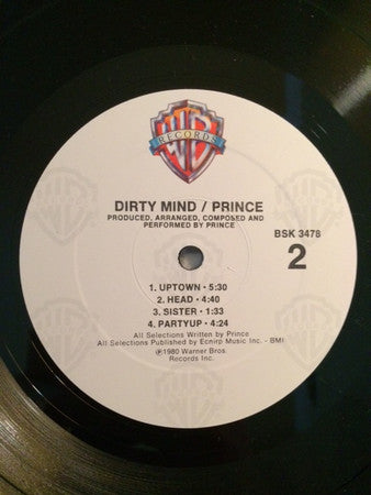 Prince : Dirty Mind (LP, Album, RP, Eur)