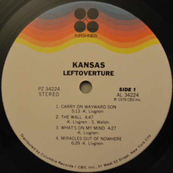 Kansas (2) : Leftoverture (LP, Album)