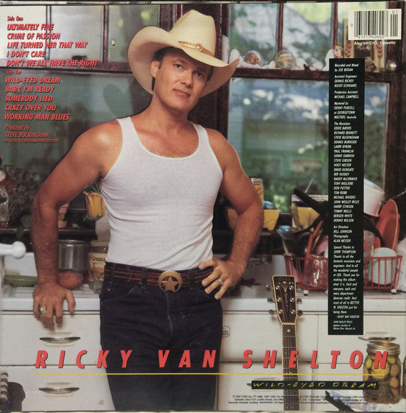 Ricky Van Shelton : Wild-Eyed Dream (LP, Album)