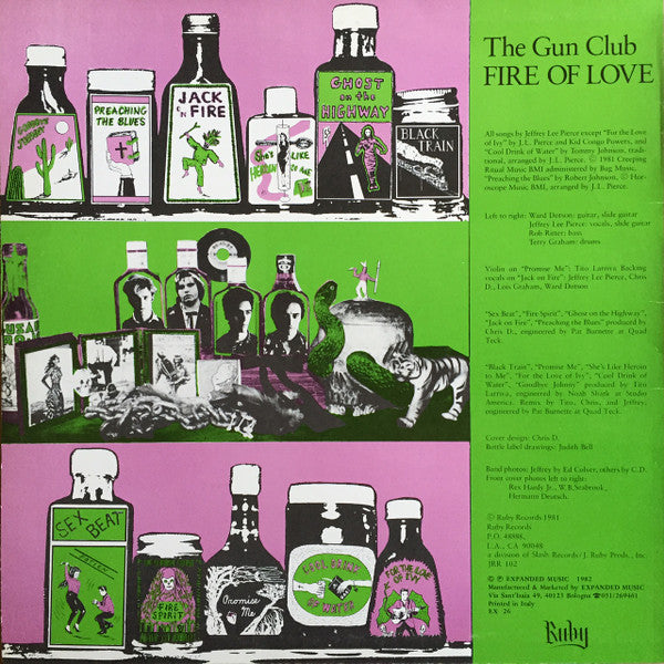 The Gun Club : Fire Of Love (LP, Album, RP)