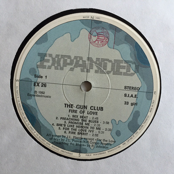 The Gun Club : Fire Of Love (LP, Album, RP)
