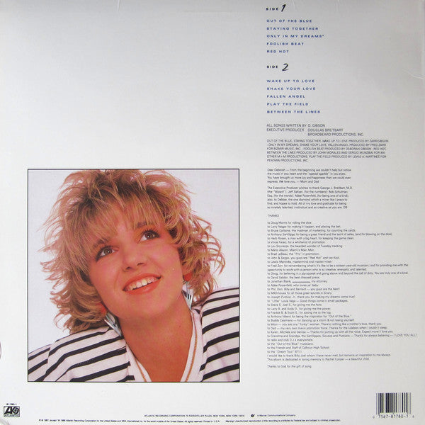 Debbie Gibson : Out Of The Blue (LP, Album, SP )