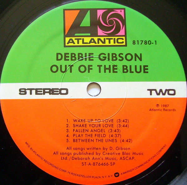 Debbie Gibson : Out Of The Blue (LP, Album, SP )