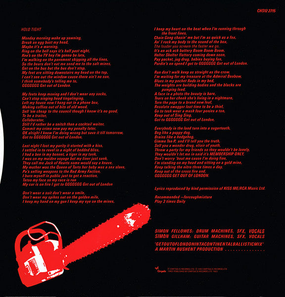 Intaferon : Getoutoflondon (Intacontinentalballisticmix) (12", Single)
