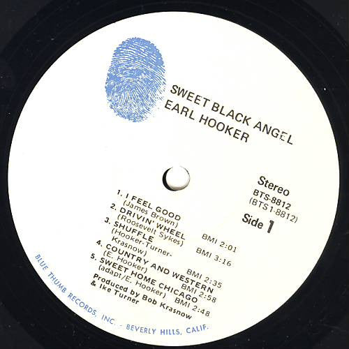 Earl Hooker : Sweet Black Angel (LP, Album, RE)