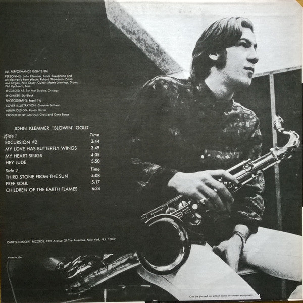 John Klemmer : Blowin' Gold (LP, Album, RE)