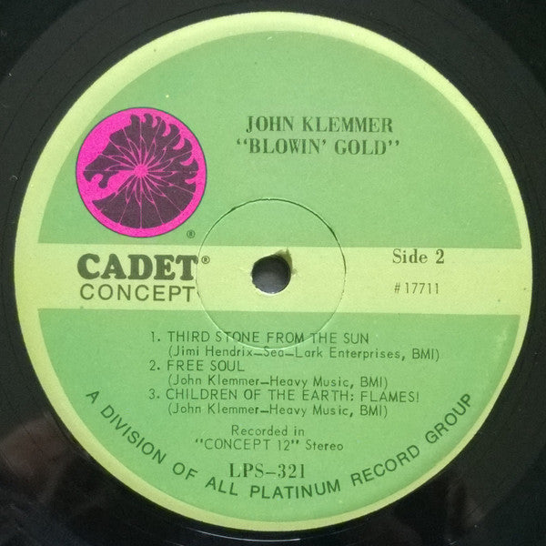 John Klemmer : Blowin' Gold (LP, Album, RE)