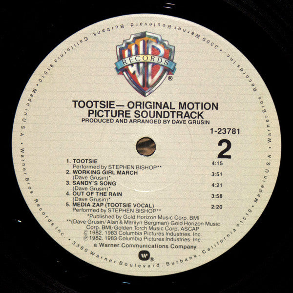 Dave Grusin : Tootsie - Original Motion Picture Soundtrack (LP, Album)