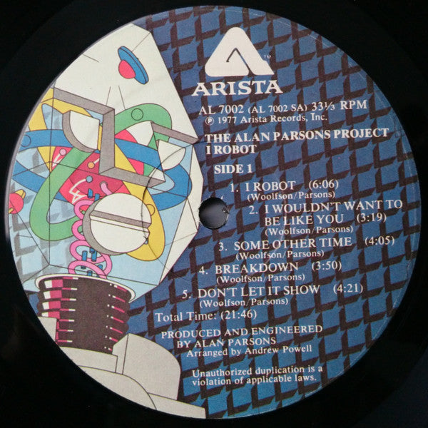 The Alan Parsons Project : I Robot (LP, Album, PRC)