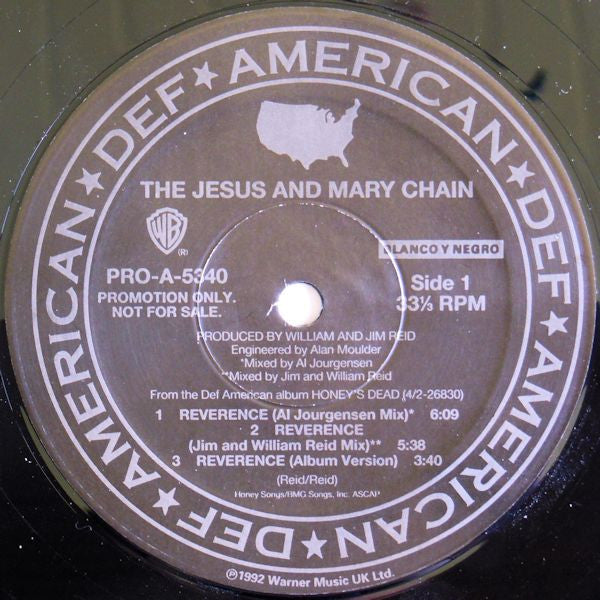 The Jesus And Mary Chain : Reverence (12", Promo)