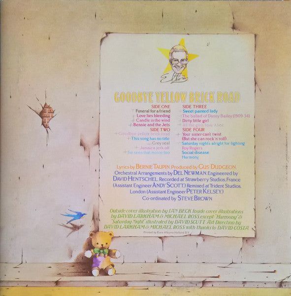 Elton John : Goodbye Yellow Brick Road (2xLP, Album, Tri)