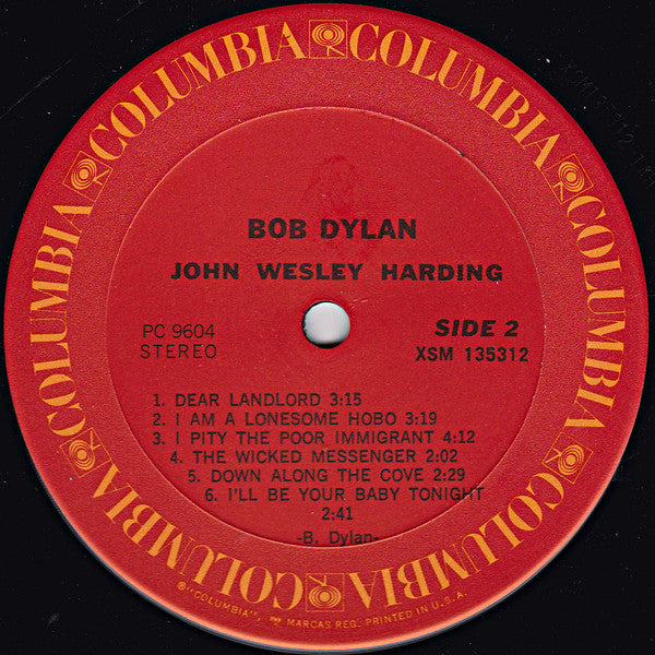 Bob Dylan : John Wesley Harding (LP, Album, RE)