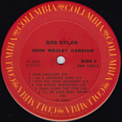 Bob Dylan : John Wesley Harding (LP, Album, RE)