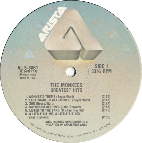 The Monkees : Greatest Hits (LP, Comp, RE)