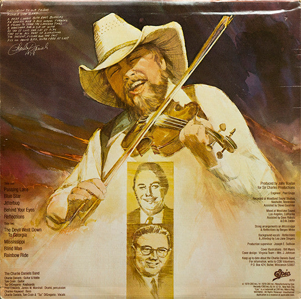 The Charlie Daniels Band : Million Mile Reflections (LP, Album)
