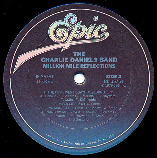 The Charlie Daniels Band : Million Mile Reflections (LP, Album)