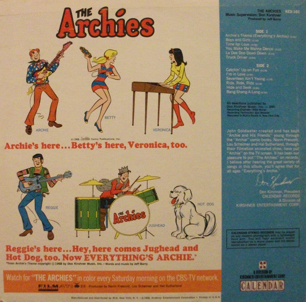 The Archies : The Archies (LP, Album, Ind)