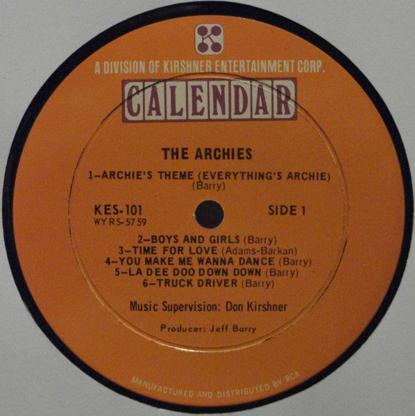 The Archies : The Archies (LP, Album, Ind)