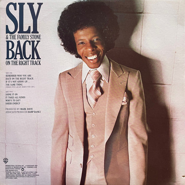 Sly & The Family Stone : Back On The Right Track (LP, Album, Gol)