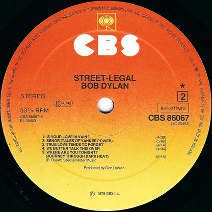 Bob Dylan : Street-Legal (LP, Album)