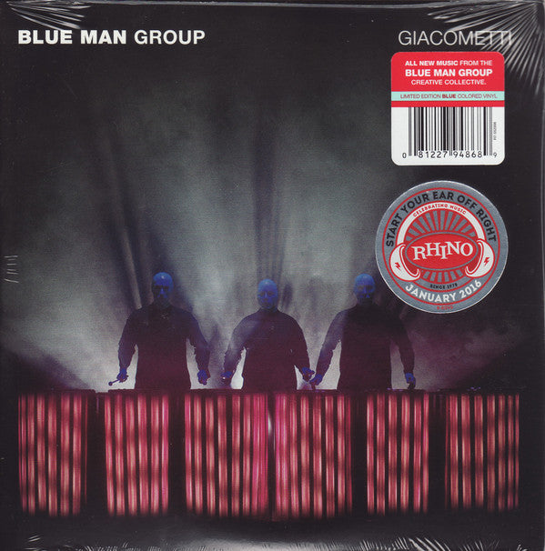 Blue Man Group : Giacometti / Ready Go (7", Single, Ltd, Blu)