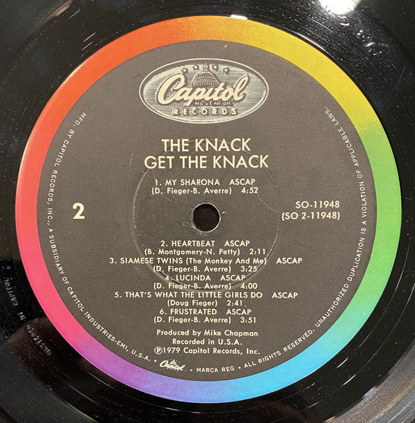 The Knack (3) : Get The Knack (LP, Album, Jac)