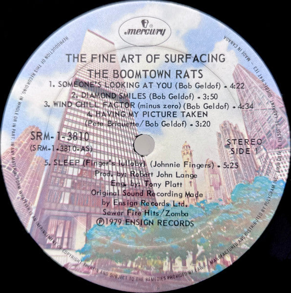 The Boomtown Rats : The Fine Art Of Surfacing (LP, Album)