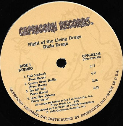 Dixie Dregs : Night Of The Living Dregs (LP, Album)
