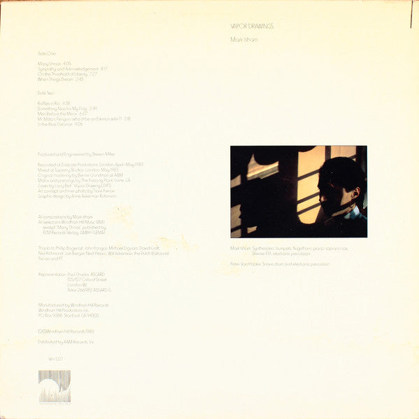 Mark Isham : Vapor Drawings (LP, Album, Pre)