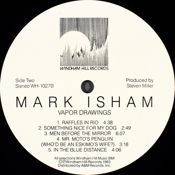 Mark Isham : Vapor Drawings (LP, Album, Pre)