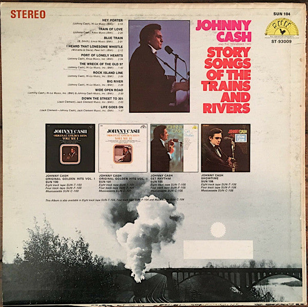 Johnny Cash & The Tennessee Two : Story Songs Of The Trains And Rivers (LP, Comp, Club)