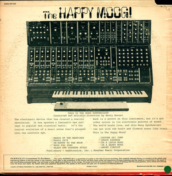 Jean-Jacques Perrey & Harry Breuer : The Happy Moog! (LP)