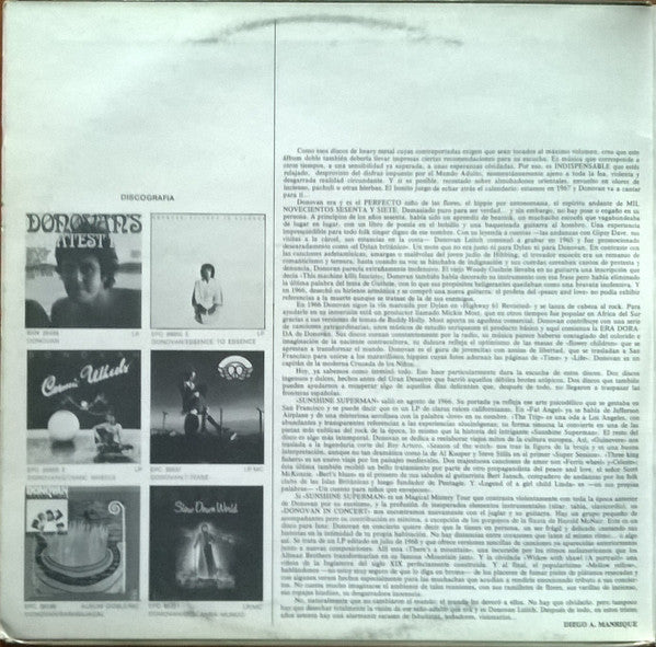 Donovan : Sunshine Superman / In Concert (2xLP, Comp)