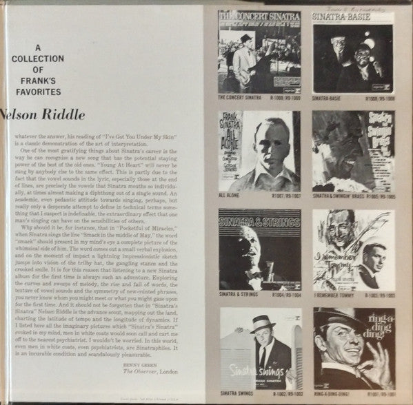 Frank Sinatra : Sinatra's Sinatra (LP, Album, Mono, Gat)