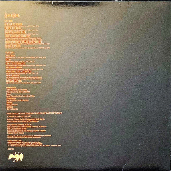 Dave Edmunds : Get It (LP, Album, SP)