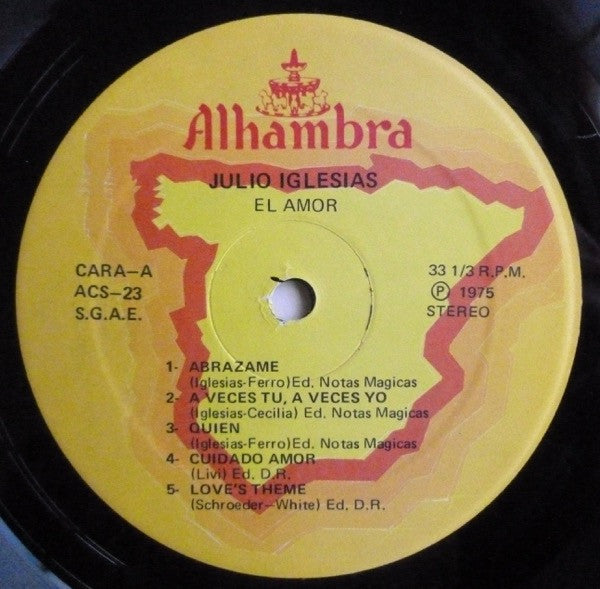 Julio Iglesias : El Amor (LP, Album)