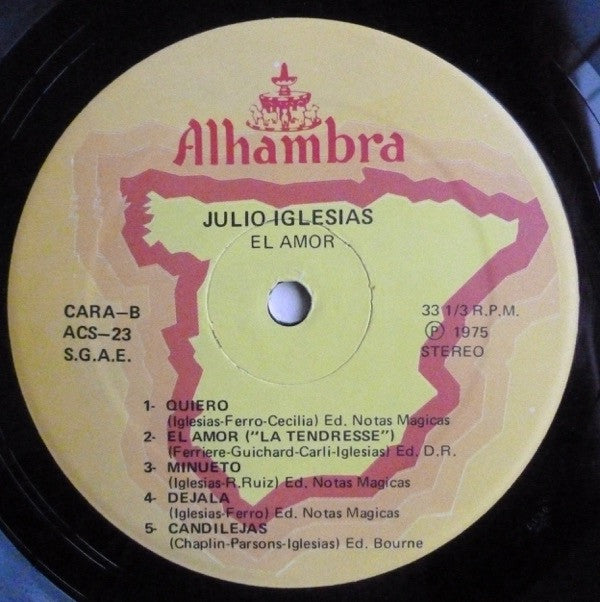 Julio Iglesias : El Amor (LP, Album)