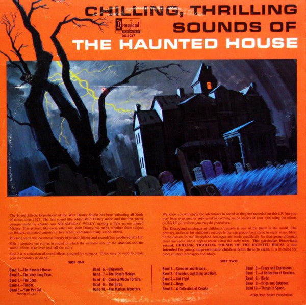 No Artist : Chilling, Thrilling Sounds Of The Haunted House (LP, Album, Mono, RP, All)
