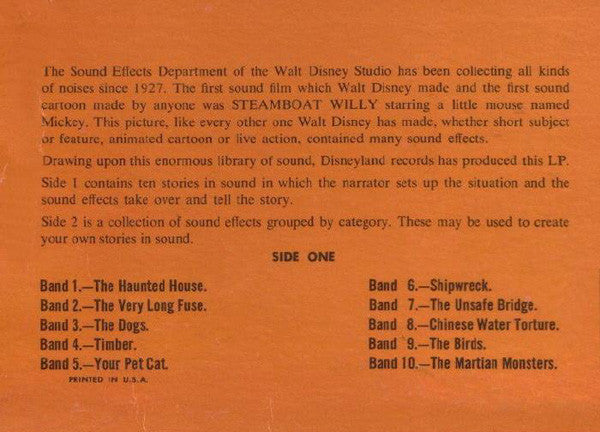No Artist : Chilling, Thrilling Sounds Of The Haunted House (LP, Album, Mono, RP, All)