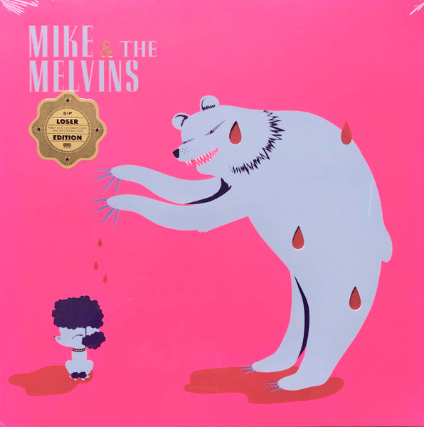 Mike* & The Melvins* : Three Men And A Baby (LP, Album, Ltd, Whi)